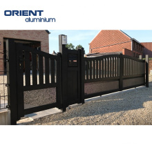 Aluminium latest main gate designs auto sliding gate iron gate grill designs